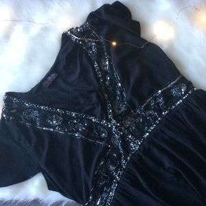 LovedRobe via ASOS Curve Beaded Maxi Semi-Formal